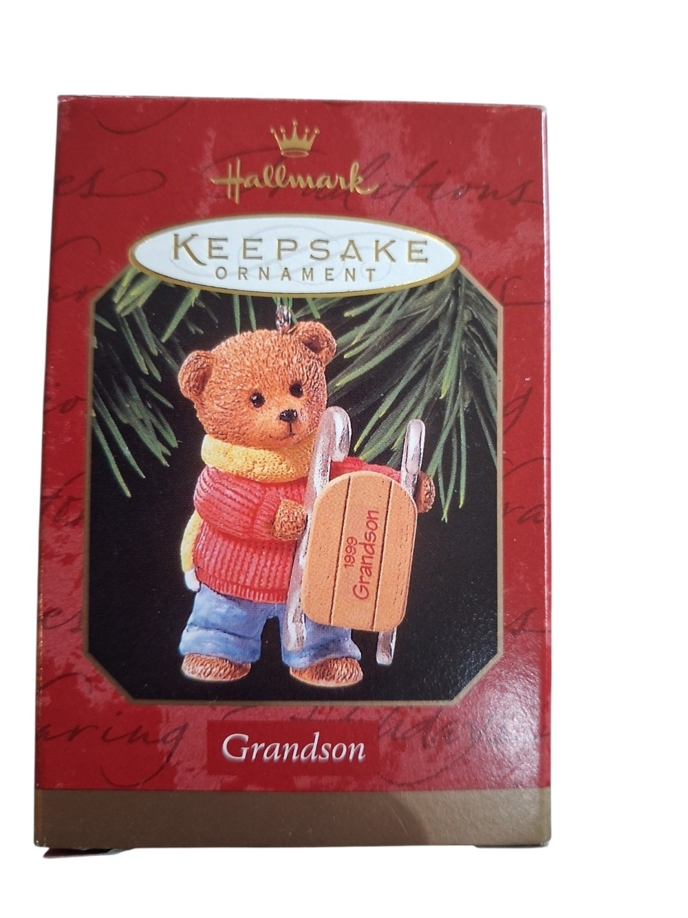 Hallmark Grandson Bear Ornament